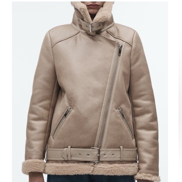 Zara Double Faced Jacket Tan Size Small Great Condition - Picture 4 of 14